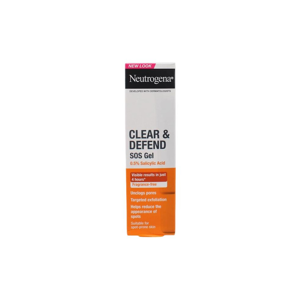 6 x Neutrogena Clear & Defend SOS Gel 15ml