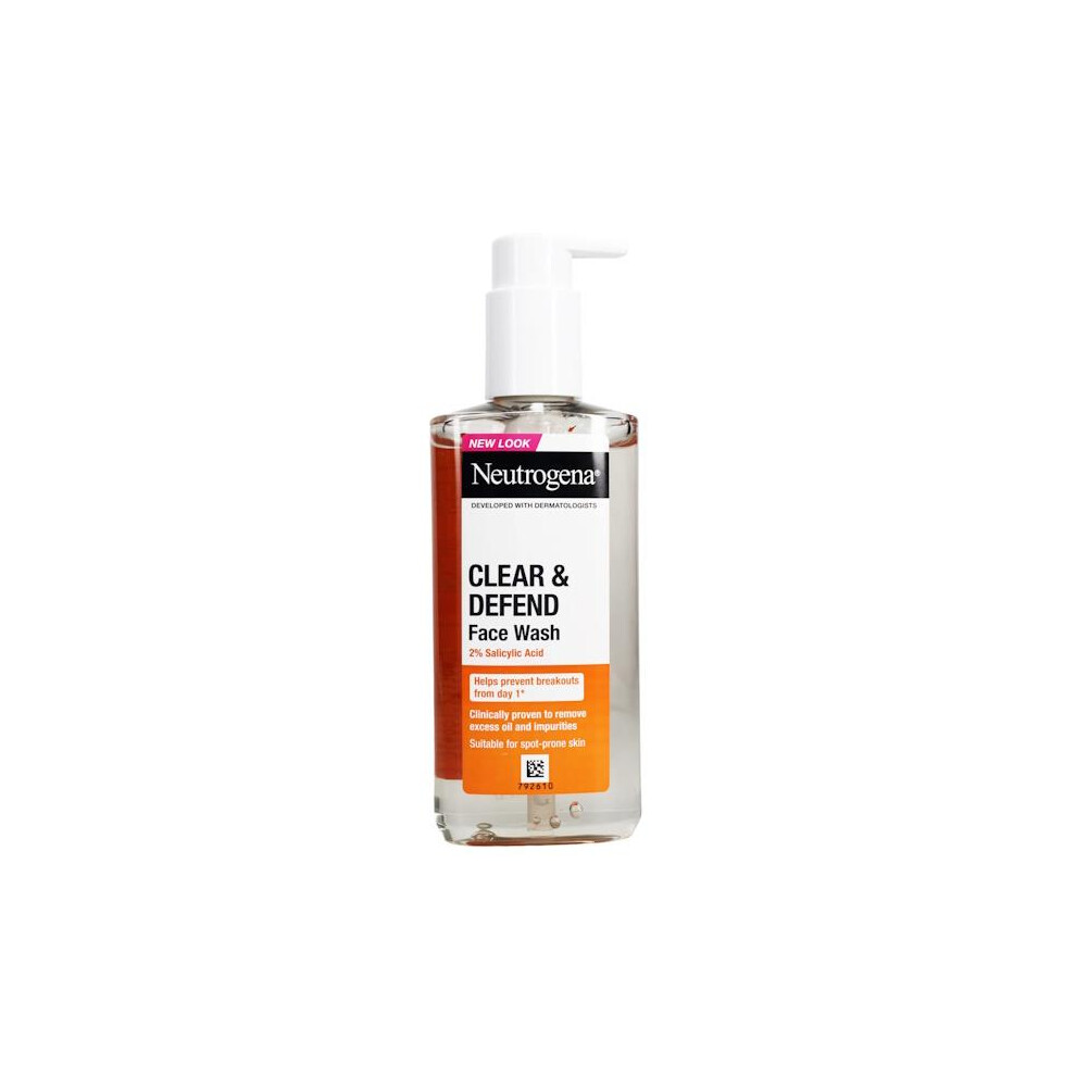 6 x Neutrogena Clear & Defend Face Wash 200ml