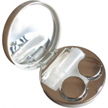 Contact Lens Case, Travel Contact Case Cute Lens Holder Kit with Mirror Tweezers Remover Tool
