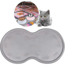 Pet Feeding Mat Cat & Dog Mats for Food & Water - Flexible and Easy to Clean Feeding Mat