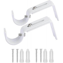 Pack Curtain Rod Brackets, Adjustable Wall Brackets