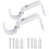 Pack Curtain Rod Brackets, Adjustable Wall Brackets 1