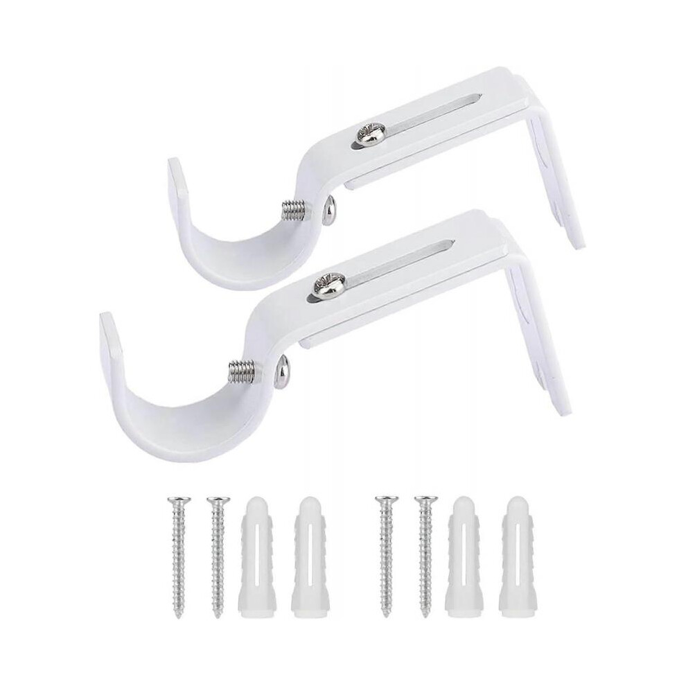 Pack Curtain Rod Brackets, Adjustable Wall Brackets