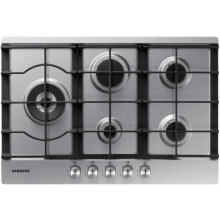Samsung 5 Burner Gas Hob With Cast Iron Grates Stainless Steel NA75D3030AS/EU