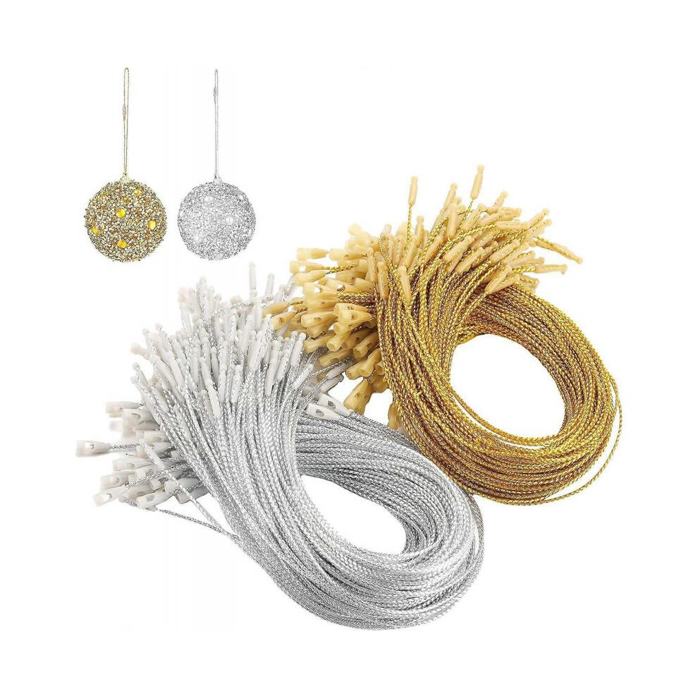 400 pieces of Christmas decorations hangers buckle lock rope hangtag decorative fasteners pre-cut lanyard fasteners