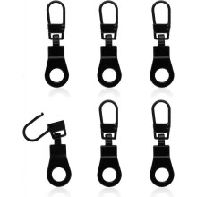 6 Pieces Zipper Pull Replacement for Small Holes Zipper Detachable Zipper Tab Repair for Clothing Jackets Boots Purse