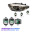 3 st/set LED-modul vit ljuskälla 63117419615 7