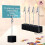 20 pezzi Porta memo con base a cubo e clip a coccodrillo 6