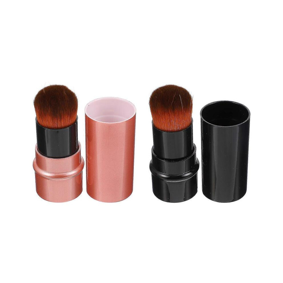 2pcs Retractable Makeup Brush Foundation Cosmetic Brush Face Makeup Brush