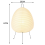 Japanese Rice Paper Lantern LED Table Lamp Tripod Floor Lamp,EU Plug 7