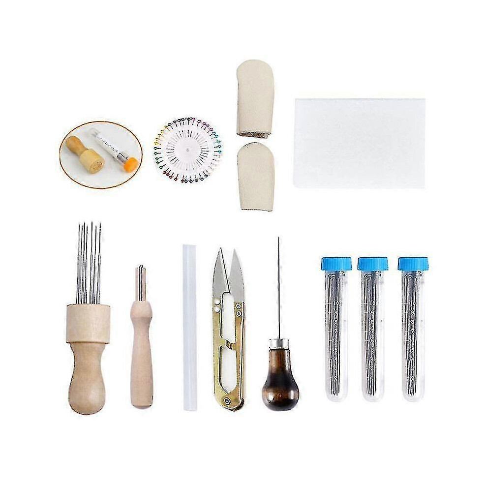 Wool Felt Authoring Tools Wooden Handle Felting Needle Wool Felt Tools Felting Kit with Box