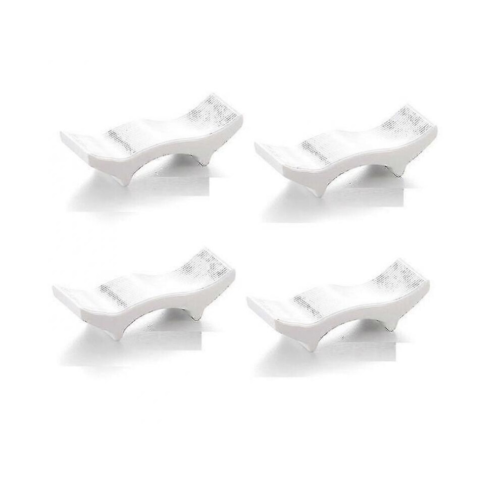 5pcs Melamine Chopstick Rest Imitation Porcelain Spoon Rest Chopstick Rest for Hotel And Residential