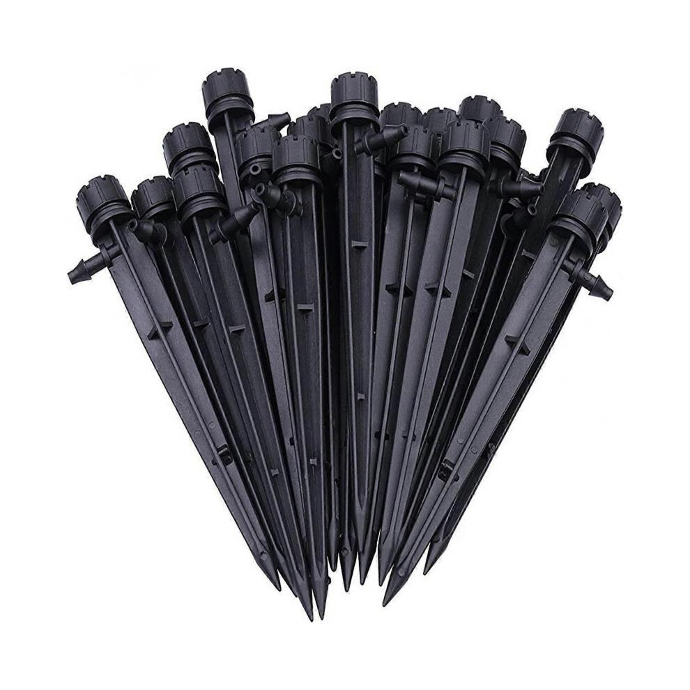 50pcs Adjustable Dripper Water Irrigation Dripper 360 Degree Water Flow Drip Irrigation System