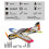 RC Flygplan 3D Mini Skum EPP PP F3P Ljusset KIT Modellleksaker E210 5