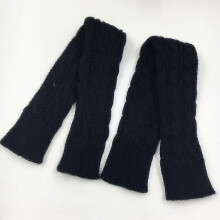Womens Knitted Arm Warmers Extra Long Fingerless Stretch Gloves Sleeves Mittens