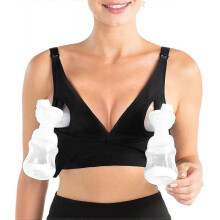 Pumping Bra Hands Free, Adjustable Breast Pump Bra And Nursing Bra All In One, All Day Wear for Most Breast Pumps,xl