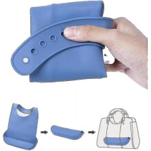 Silicone Adult Bib Waterproof Clothing Protector Reusable Apron Mealtime Crumb Catcher