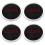 4Pcs 133mm Hubcap for 500 Wheels Centre Hub Caps Set Red 7