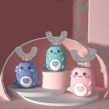 Automatic Oral Cleaning Kid Electric Toothbrush Children Device Usb Charging Sonic Cute Dinosaur U-shaped