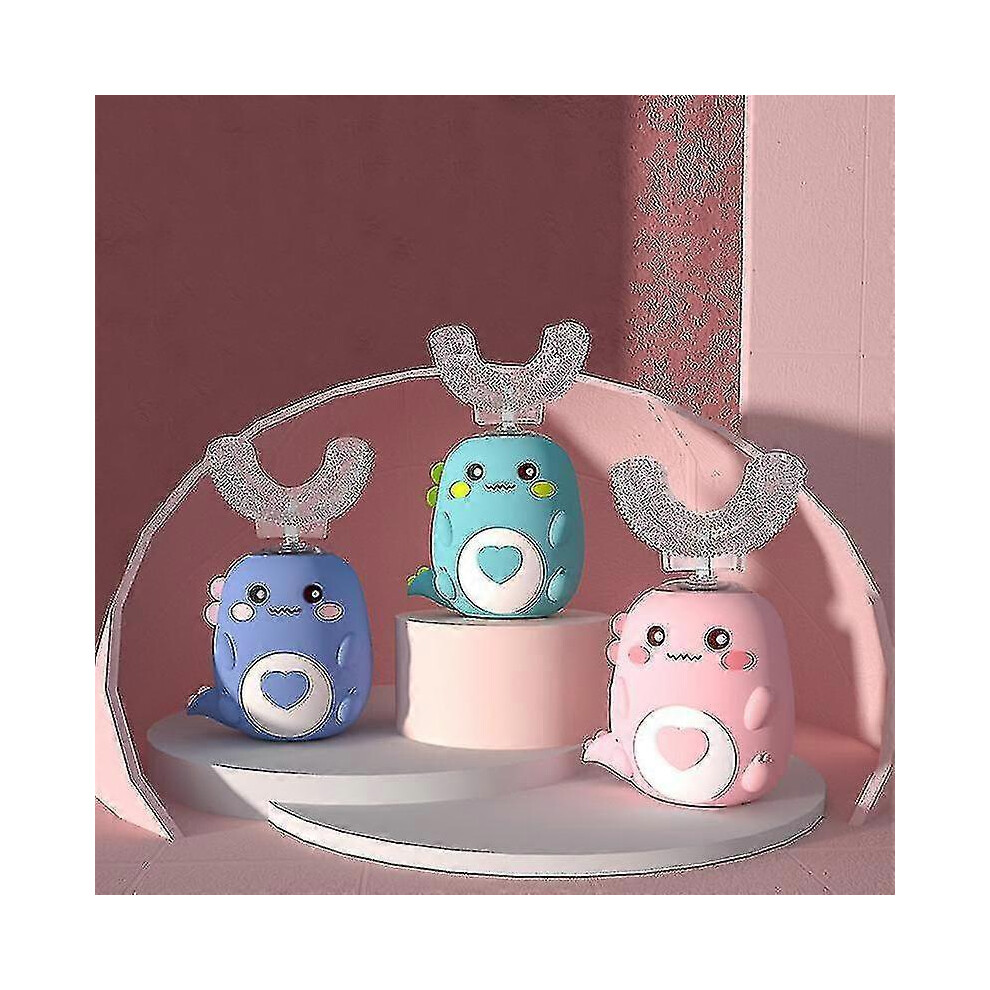 Automatic Oral Cleaning Kid Electric Toothbrush Children Device Usb Charging Sonic Cute Dinosaur U-shaped