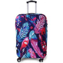 Luggage Cover,  Protective Washable Suitcase Cover - Travel Elastic Spandex Suitcase Protector with Luggage Tag Fits 19 to 20 Inch Flower