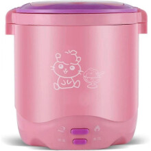 1.2L Mini Rice Cooker Travel Rice Cooker Small Portable Rice Cooker Mini Whole Grains Portable Travel Rice Cooker Soup (Powder) European Standard