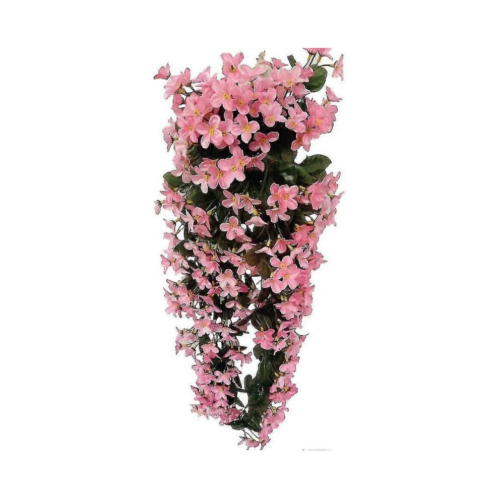 A Bunch Of 4 Petals Hanging Artificial Flowers, Wisteria Hanging Artificial Flowers for Wedding Decoration (dark Purple)