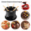 Conjunto de panela quente para fondue, sorvete, chocolate e queijo 7