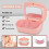 Denture Case, Retainer Case Set - Includes Denture Brush, Chews & Removal Tool - Comes with Mirror for Easy Access 2