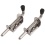 2Pcs 5 Inch Stainless Steel Spring Loaded Latch Pin Bolt 2mm 7