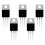 st 5x MOSFET-transistorer IRF1404 7