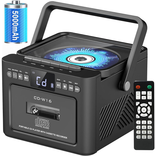 Boombox Cassette CD Player