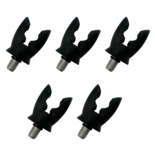 Threaded Fishing Rod Holder Silicone Elastic Non-Slip Windproof Sea Suitable for Alarm Black