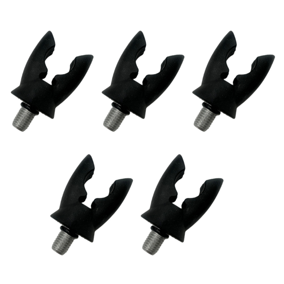 Threaded Fishing Rod Holder Silicone Elastic Non-Slip Windproof Sea Suitable for Alarm Black