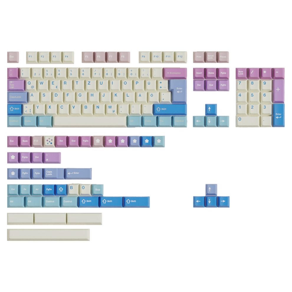 150 Keys Keycaps Pbt Material Keyboard Cherry Profile Sublimation Keycap For Most Mechanical Keyboards C 4851966839007