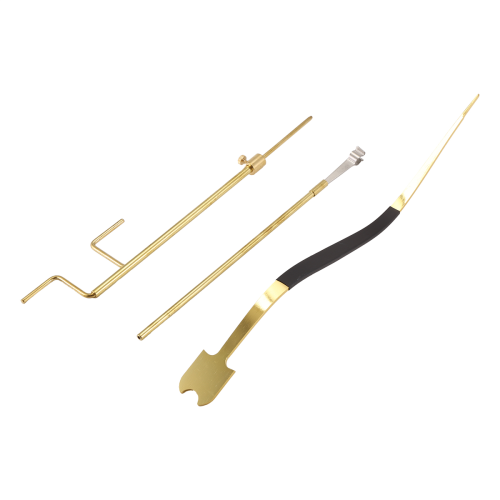 Cello Luthier Tools Kit Sound Post Set Installation Tool Making Repair Curved with Black 1