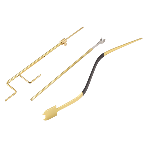 Cello Luthier Tools Kit Sound Post Set Installation Tool Making Repair Curved with Black 2