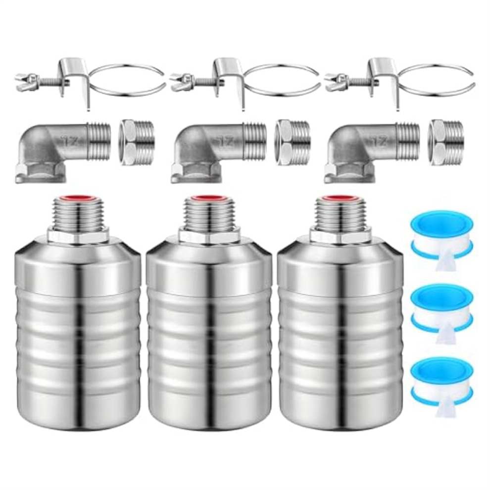Photos - Tap / Valve / Fitting Jojomino Float Valve 1/2 to 3/4 Inch Water Auto Shut Off Tank Automatic Level Control 