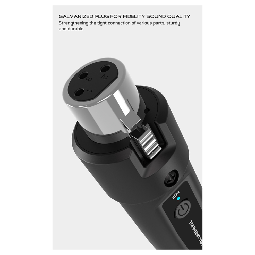 Nuovo Trasmettitore E Ricevitore Uhf Xlr Per Microfono Wireless Per Microfoni Dinamici, Mixer Audio, Sistemi Pa-image