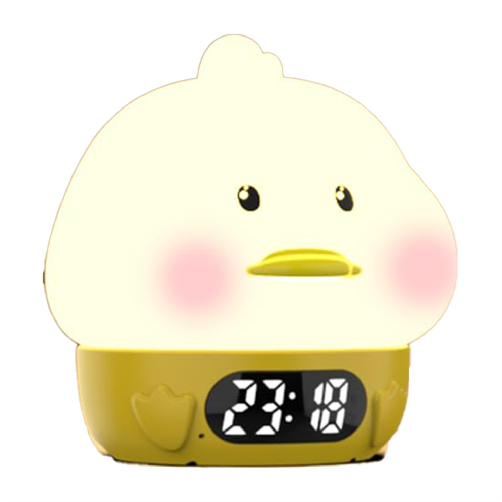 Alarm Clock S For Kids-Duck Night S,Temperature Display,Rgb Color Changing, Wake Up Timer, Rechargelable Light Jojomino