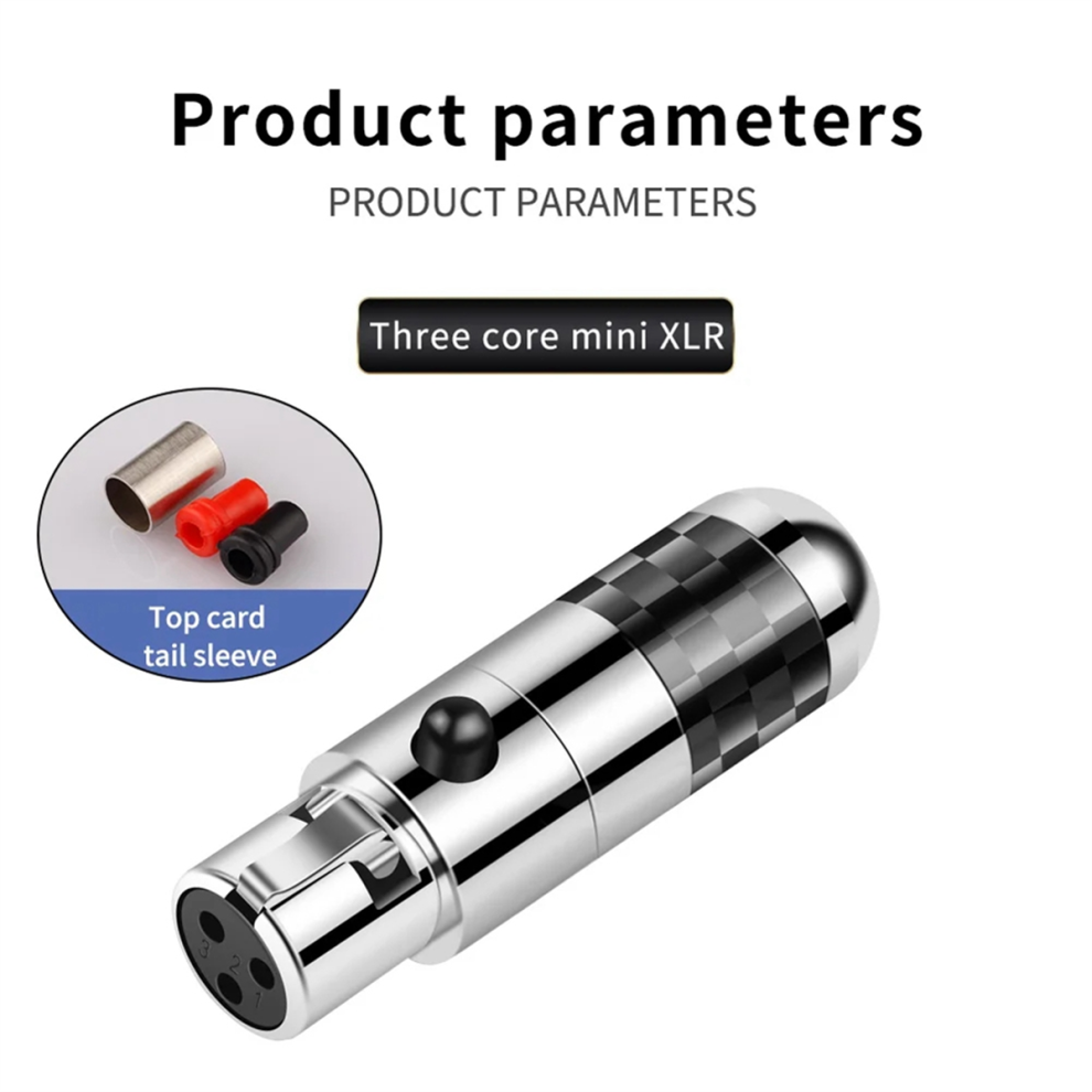 Xlr Female Connectors 4Pin Rhodium Plated Audio Plug Hifi Mic Jack Balance Cable Headphone Adapter Speaker 4851966843974