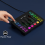 Placa de som, interface recarregável de mixer de áudio com microfone XLR para podcast/gravação 8