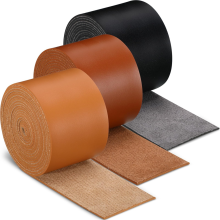 3 rollen leren riemstrips, platte banden, enkelzijdig kunstleer, 78,7 inch lang voor doe-het-zelf