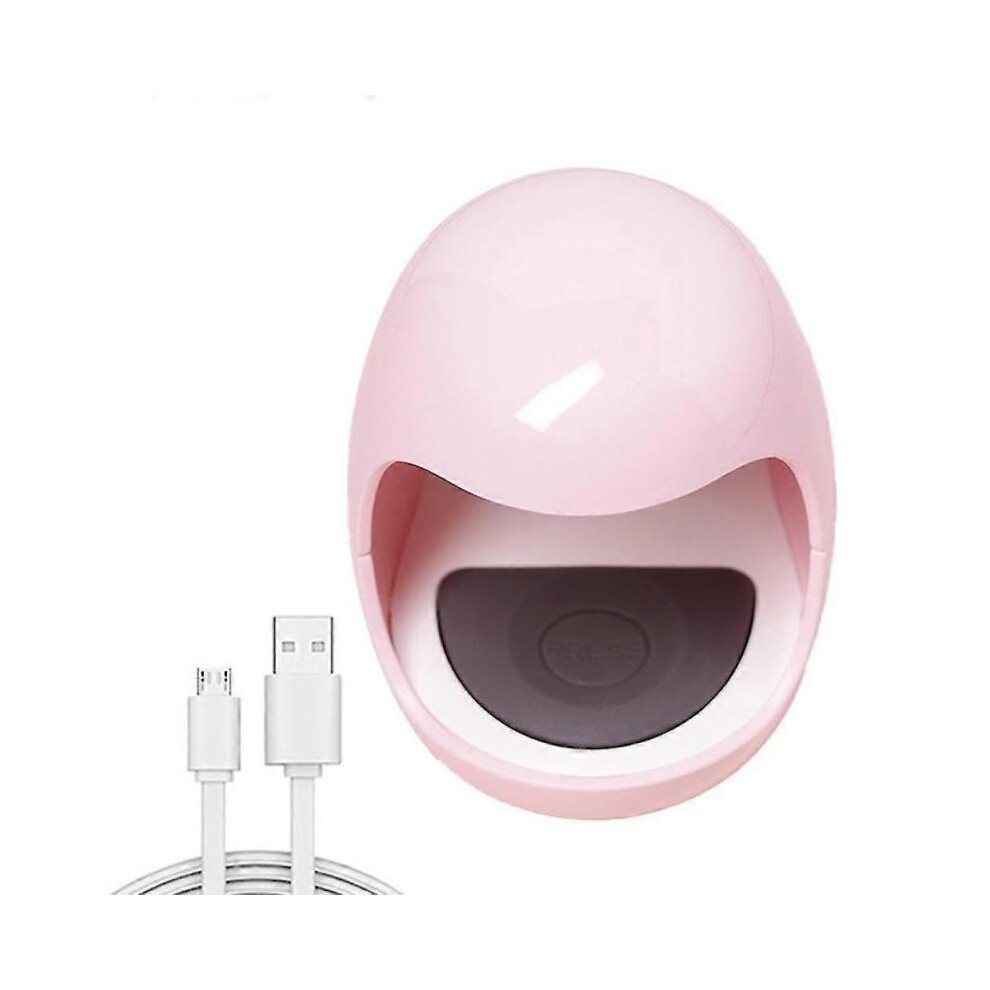 Mini Nail Phototherapy Lamp, Cute Egg Uv Gel Nail Lamp, Usb Mini Nail Uv Light, Led Therapy Sun Light Dryer, Automatic Sensor Nail Art Tools for Finge