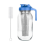 Cold Brew Coffee Maker,64oz Wide Mouth Jar Pitcher with Filter,Pour Spout Handle Lid,Leak-Proof 1