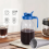 Cold Brew Coffee Maker,64oz Wide Mouth Jar Pitcher with Filter,Pour Spout Handle Lid,Leak-Proof 3