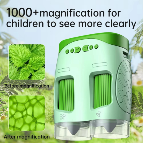 Microscopio Electrónico 3 En 1 Ydi Para Niños, 800x, Pantalla De 2 Pulgadas, Cámara Y Telescopio, Incluye Tarjeta De 32 GB, Ideal Para Explorar Y Aprender