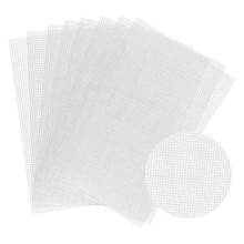 Plastic Mesh Canvas Sheets for Embroidery,Eyelet Net,Plastic Needle Point Craft DIY,Knitting Crochet Projects,C