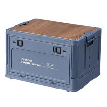 Opvouwbare toeristentafel voor buiten, opbergbox, auto- en reisuitrusting, blauw, maat S