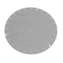 Blocos de carimbo de acrílico circular de 9,1 polegadas de diâmetro, ferramenta para fazer carimbos de scrapbooking e cartões